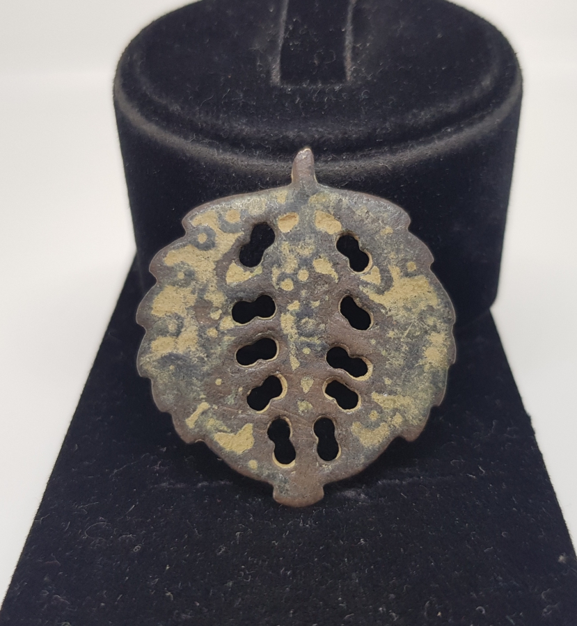 OSMANLI DÖNEMİ HAYAT AĞAÇLI BRONZ ŞAMAN İŞİ KOLYE UCU