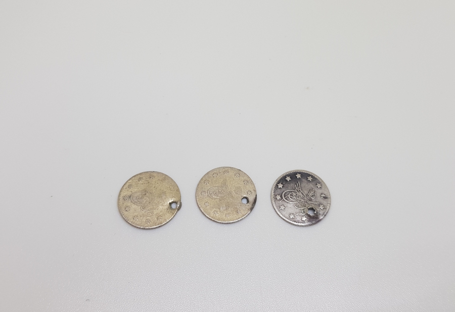 ABDÜLHAMİD HAN DÖNEMİ 3 ADET GÜMÜŞ 1 KURUŞ LOTU