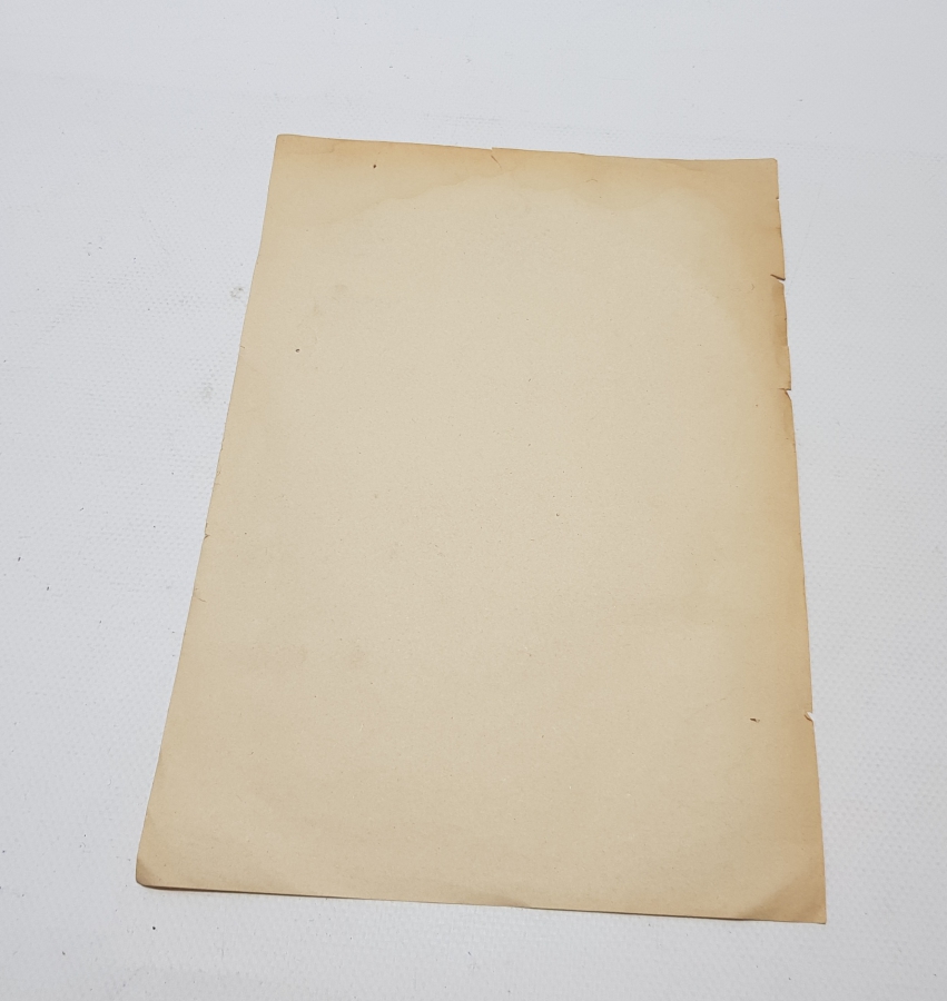 OSMANLI DÖNEMİ YAZILMAMIŞ ÇOK NADİR ASKERİ VETERİNER HEKİM REÇETESİ