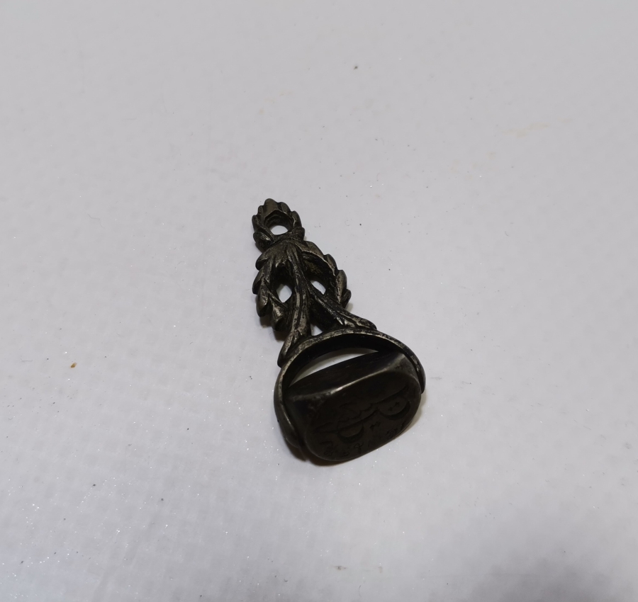 OSMANLI DÖNEMİ ZAFER SABREDENLERİNDİR YAZILI ÇOK NADİR HAKKAK PARAFLI DÖNERLİ GÜMÜŞ MÜHÜR