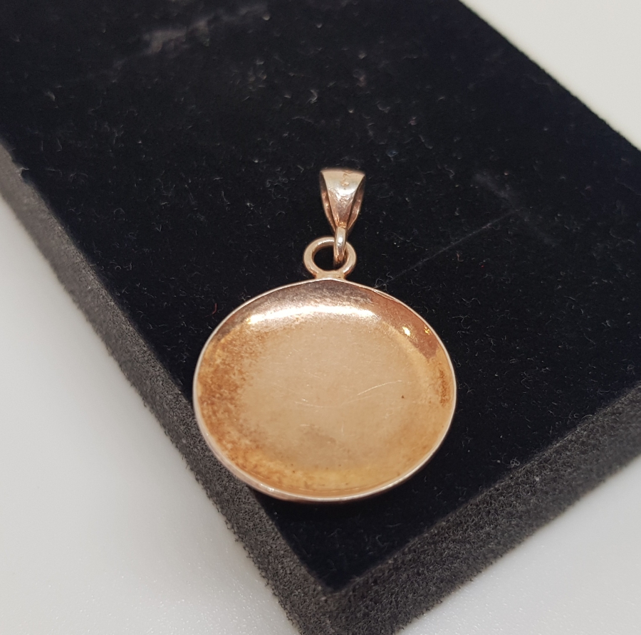 ALTIN KAPLAMA ÖZEL YAPIM GÜMÜŞ KOLYE UCU