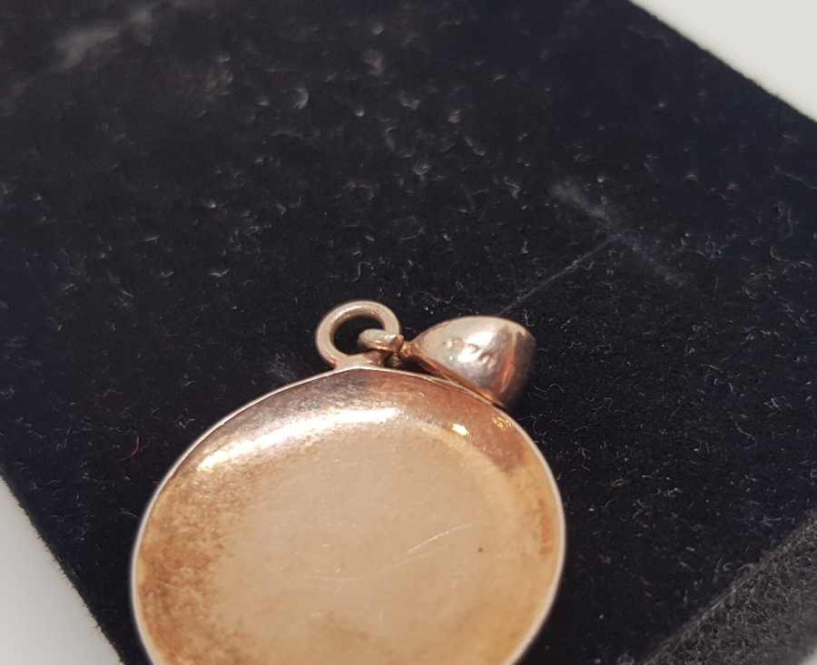 ALTIN KAPLAMA ÖZEL YAPIM GÜMÜŞ KOLYE UCU