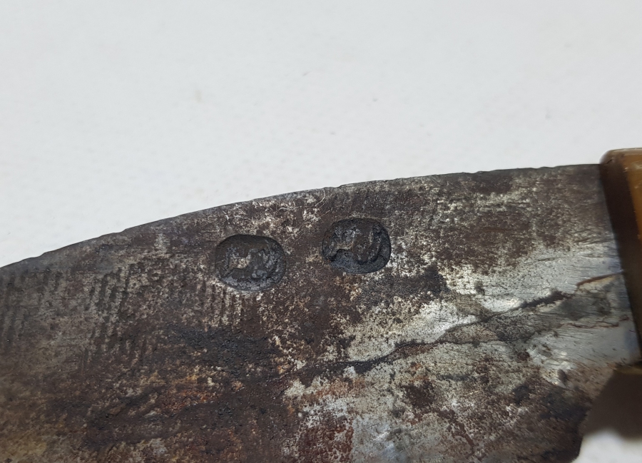 OSMANLI DÖNEMİ ÇİFT USTA DAMGALI DEV BOYDA ÇAKI