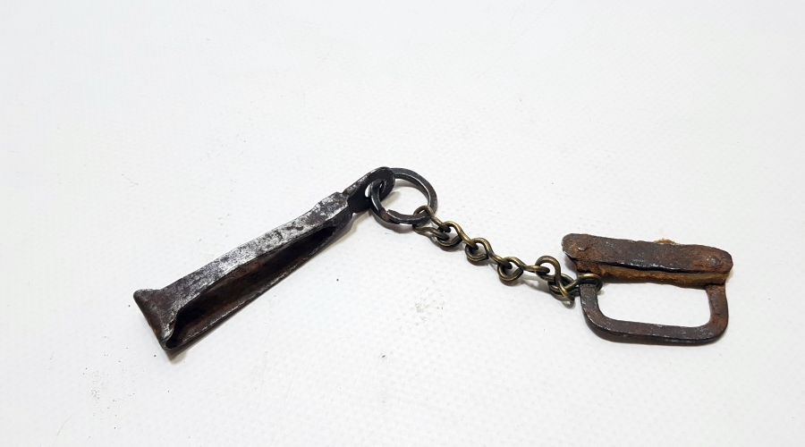 OSMANLI DÖNEMİ TUTMAÇLI KAVI İLE ÇOK NADİR SÜVARİ KAV ÇAKMAĞI