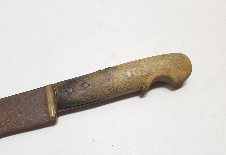 OSMANLI DÖNEMİ KARADENİZ İŞİ BOYNUZ SAPLI KOLTUK ALTI KAMASI