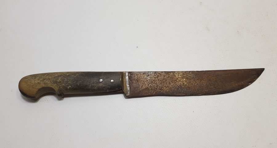 OSMANLI DÖNEMİ KARADENİZ İŞİ BOYNUZ SAPLI KOLTUK ALTI KAMASI