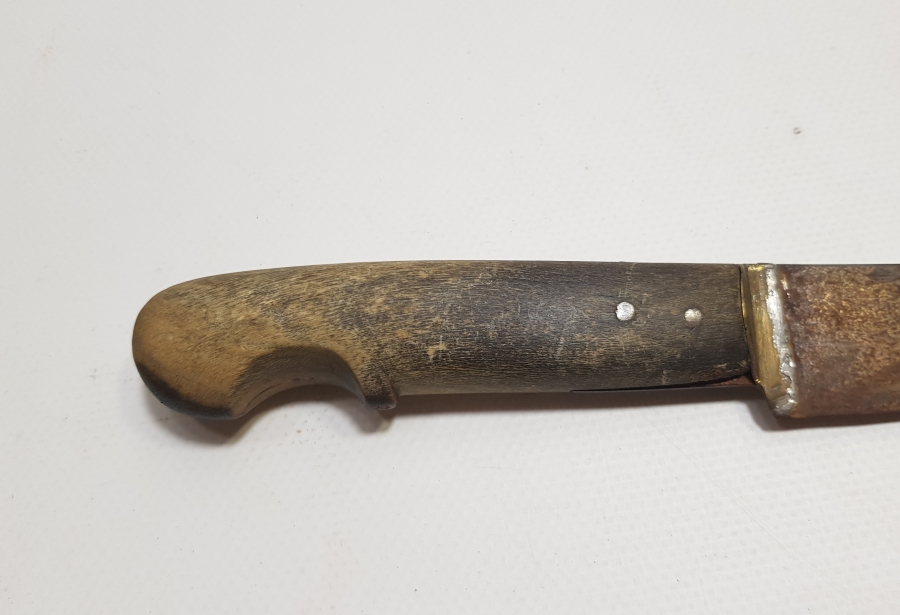 OSMANLI DÖNEMİ KARADENİZ İŞİ BOYNUZ SAPLI KOLTUK ALTI KAMASI