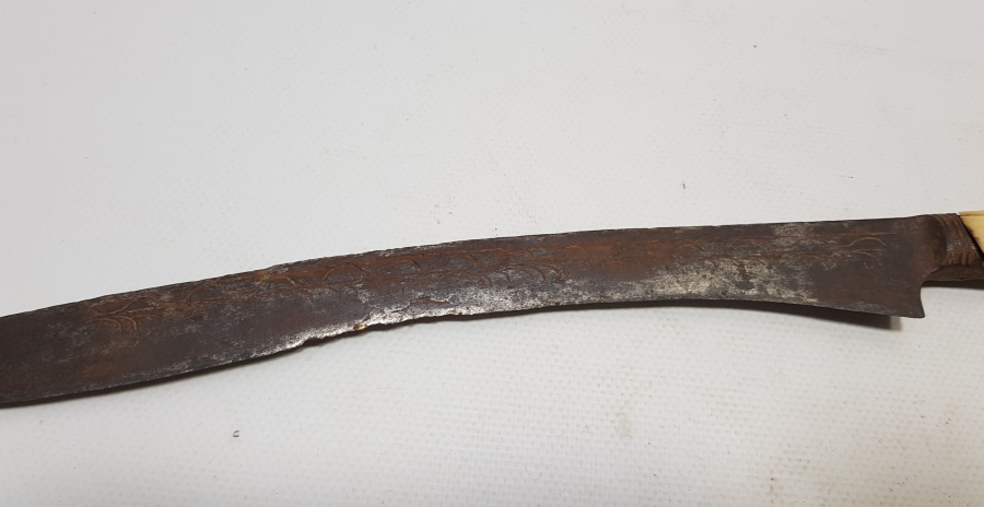 OSMANLI DÖNEMİ KEMİK SAPLI İKİ TARAFI DA HAYAT AĞAÇLI DERVİŞ YATAĞANI