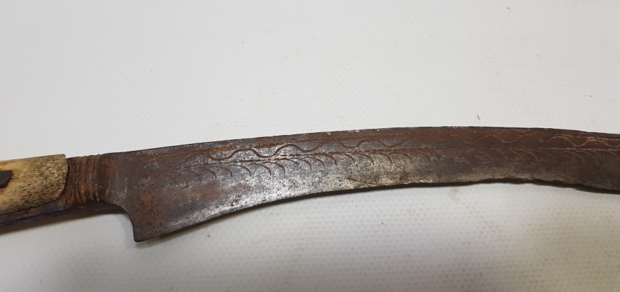 OSMANLI DÖNEMİ KEMİK SAPLI İKİ TARAFI DA HAYAT AĞAÇLI DERVİŞ YATAĞANI