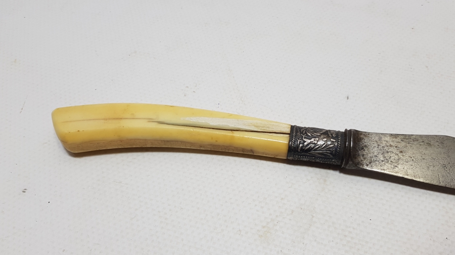 MORS DİŞİ SAPLI OSMANLI DÖNEMİ ÇOK NADİR ASKERİ ZARF AÇACAĞI