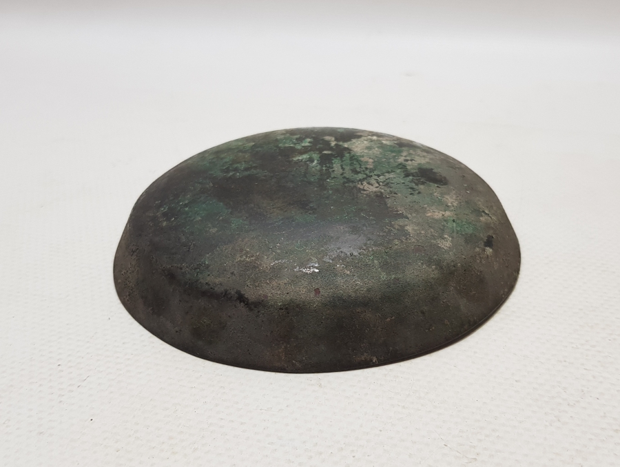 OSMANLI DÖNEMİ NADİR FORMDA YIĞMA KENAR BRONZ KASE