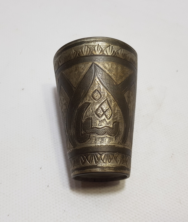 OSMANLI DÖNEMİ ÇİNTEMANİ İŞÇİLİKLİ ESER-İ İSTANBUL ŞERBET BARDAĞI