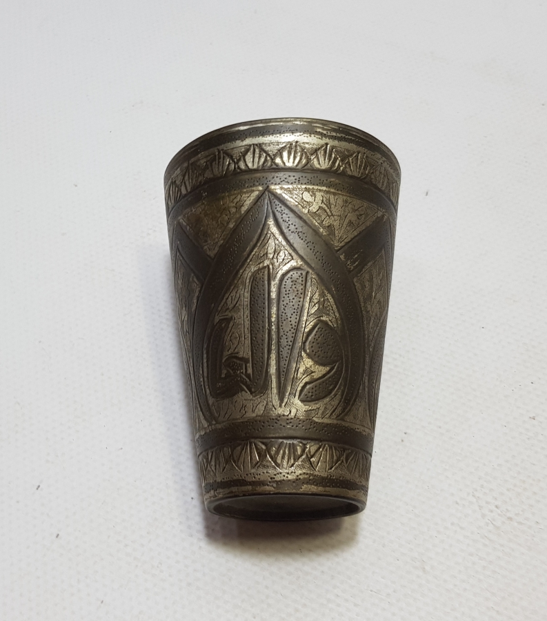 OSMANLI DÖNEMİ ÇİNTEMANİ İŞÇİLİKLİ ESER-İ İSTANBUL ŞERBET BARDAĞI