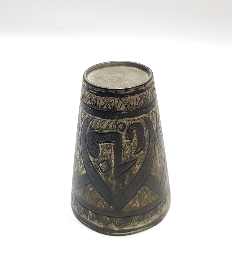 OSMANLI DÖNEMİ ÇİNTEMANİ İŞÇİLİKLİ ESER-İ İSTANBUL ŞERBET BARDAĞI