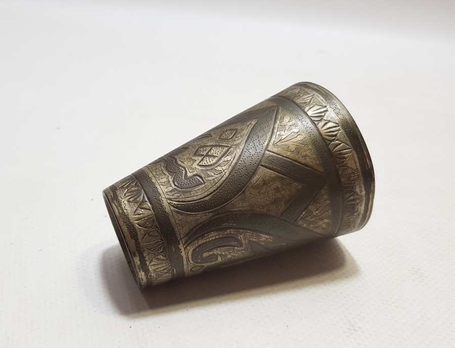 OSMANLI DÖNEMİ ÇİNTEMANİ İŞÇİLİKLİ ESER-İ İSTANBUL ŞERBET BARDAĞI