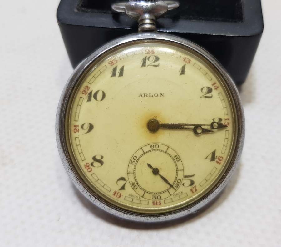 ARLON MARKA ANTİKA KURMALI CEP SAATİ