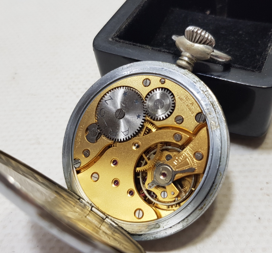 ARLON MARKA ANTİKA KURMALI CEP SAATİ