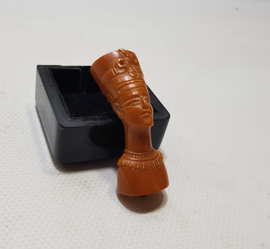 NEFERTİTİ GÖRSELLİ ANTİKA BASTON SAPI