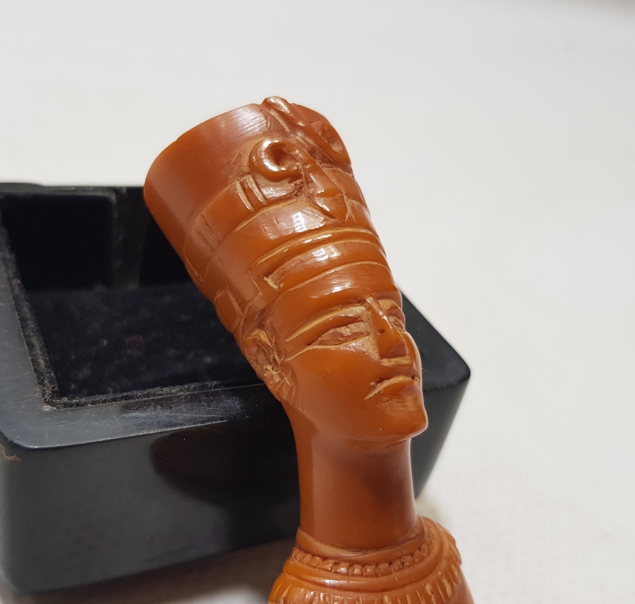 NEFERTİTİ GÖRSELLİ ANTİKA BASTON SAPI