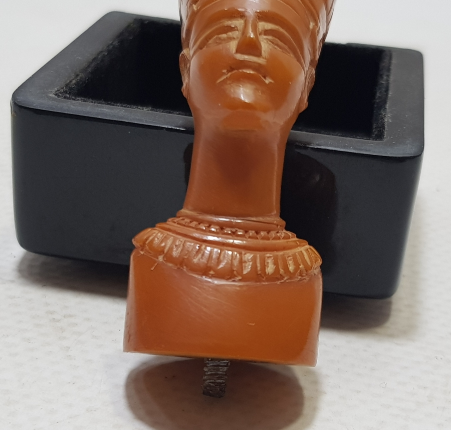 NEFERTİTİ GÖRSELLİ ANTİKA BASTON SAPI