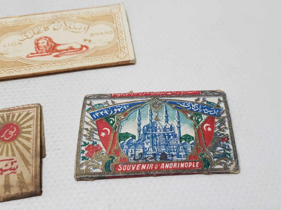 OSMANLI DÖNEMİ 3 ADET İÇİ DOLU SİGARA KAĞIDI