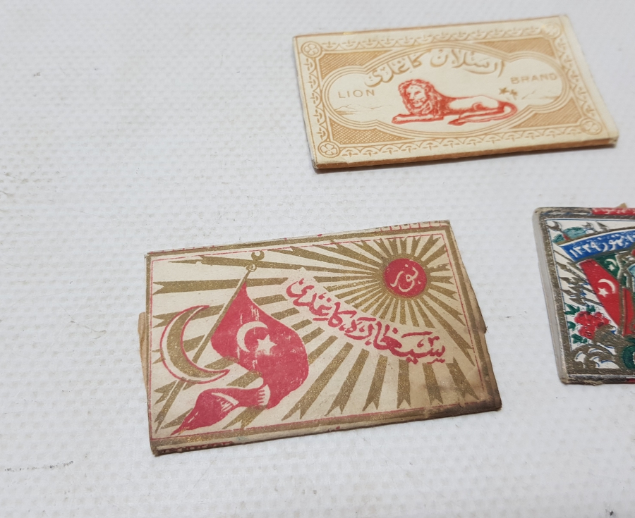 OSMANLI DÖNEMİ 3 ADET İÇİ DOLU SİGARA KAĞIDI