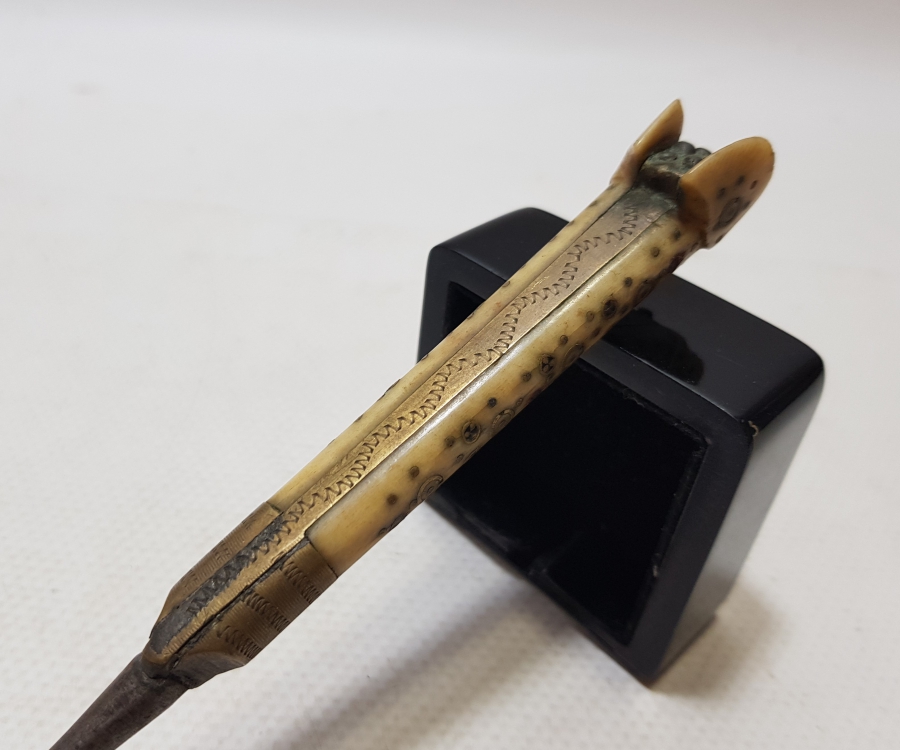 OSMANLI DÖNEMİ KOÇ BAŞI SAPLI BOSNA İŞİ SEYAHAT ÇATALI