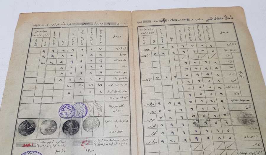 CUMHURİYETİMİZİN İLK KARNESİ