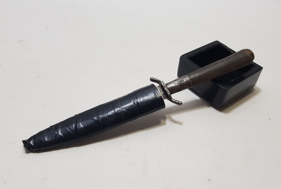 OSMANLI DÖNEMİ BOYNUZ SAPLI BURSA İŞİ GİZLİ KUŞAK İÇİ BİTİRİM KAMASI