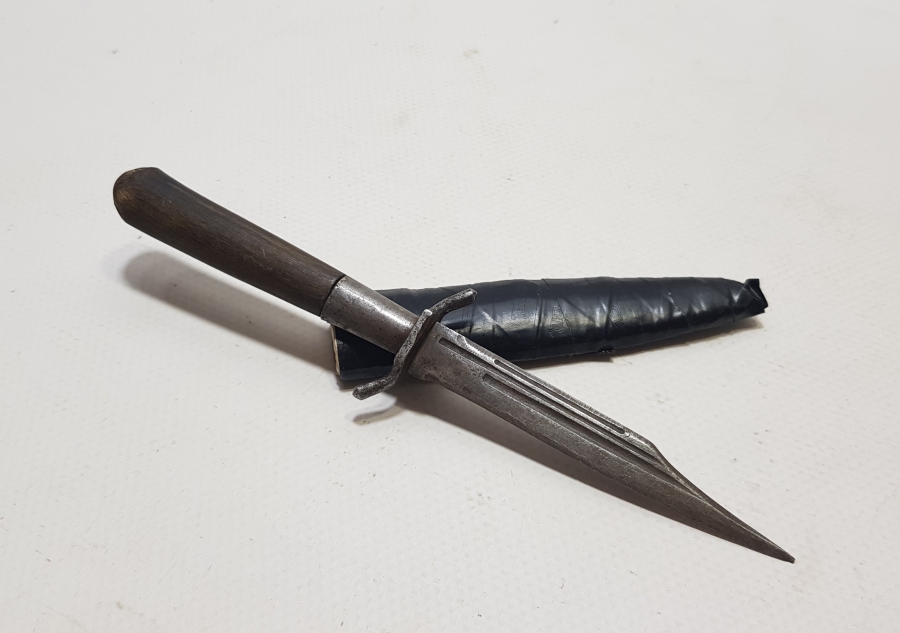 OSMANLI DÖNEMİ BOYNUZ SAPLI BURSA İŞİ GİZLİ KUŞAK İÇİ BİTİRİM KAMASI