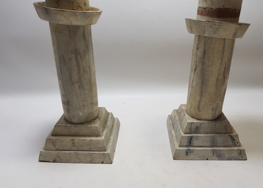 MİNARE FORMUNDA YAPILMIŞ OSMANLI DÖNEMİ TEKKE İŞİ ÇİFT MİHRAP DİREĞİ