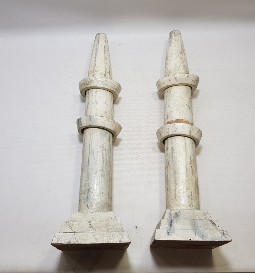 MİNARE FORMUNDA YAPILMIŞ OSMANLI DÖNEMİ TEKKE İŞİ ÇİFT MİHRAP DİREĞİ