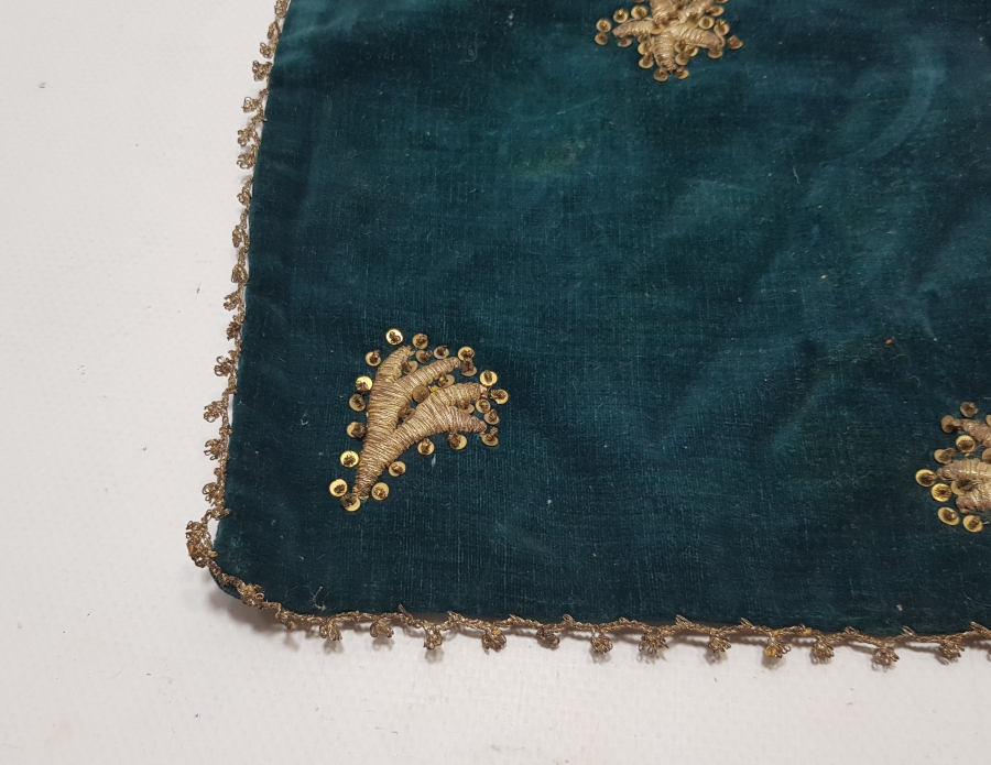 OSMANLI DÖNEMİ ÇOK NADİR SIRMALI GELİN HAMAM KESESİ