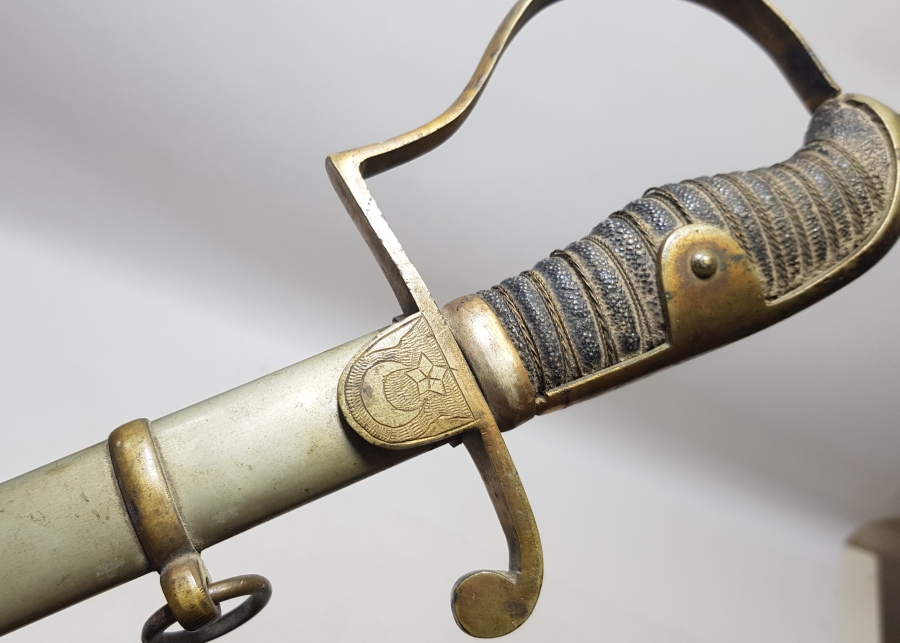 OSMANLI DÖNEMİ İGUANA SAPLI ÇOK NADİR SUBAY KILICI