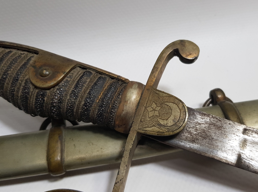 OSMANLI DÖNEMİ İGUANA SAPLI ÇOK NADİR SUBAY KILICI