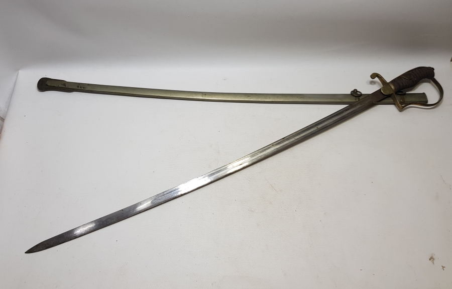 OSMANLI DÖNEMİ İGUANA SAPLI ÇOK NADİR SUBAY KILICI