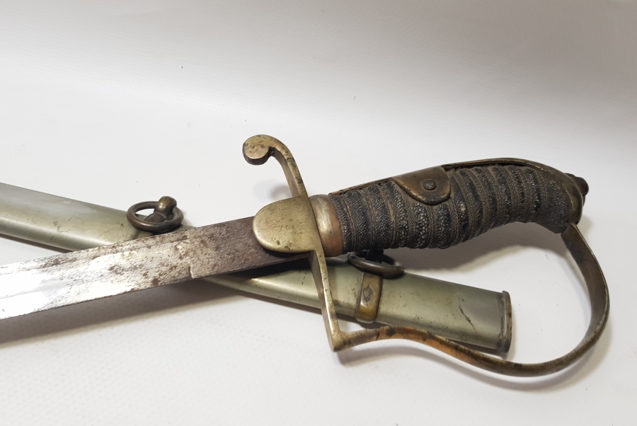 OSMANLI DÖNEMİ İGUANA SAPLI ÇOK NADİR SUBAY KILICI