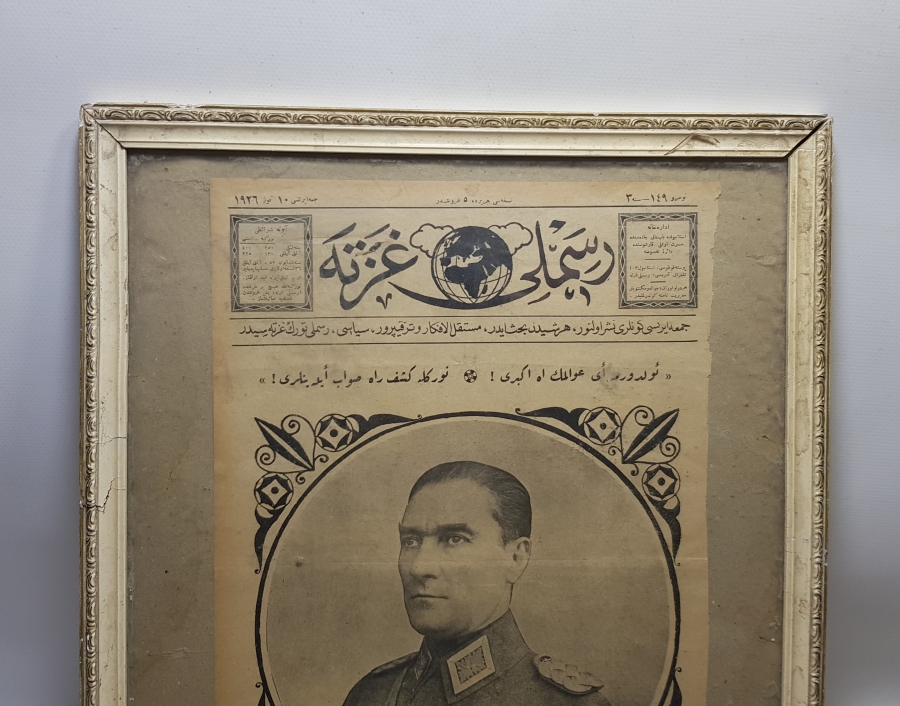 1926 TARİHLİ ATATÜRK KAPAKLI RESİMLİ GAZETE İSİMLİ DERGİ KAPAĞI
