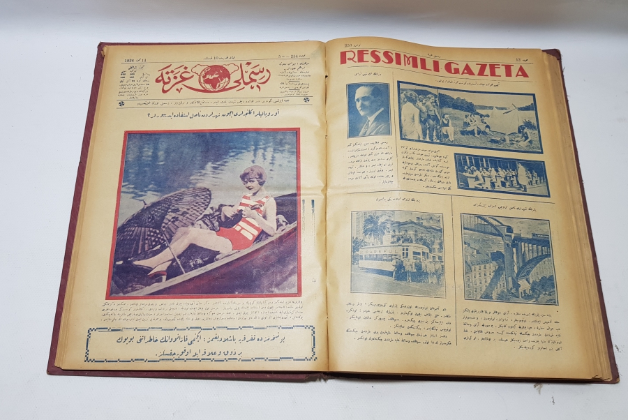 OSMANLICA RESİMLİ GAZETELERİN BİR ARADA OLDUĞU ANSİKLOPEDİ