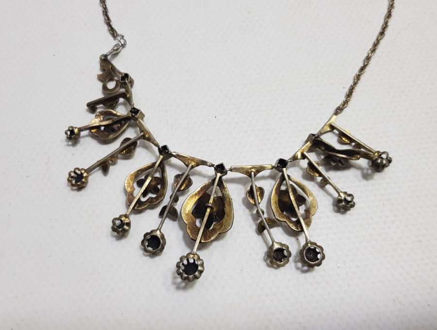 OSMANLI DÖNEMİ GÜL MODEL ELMAS GERDANLIK