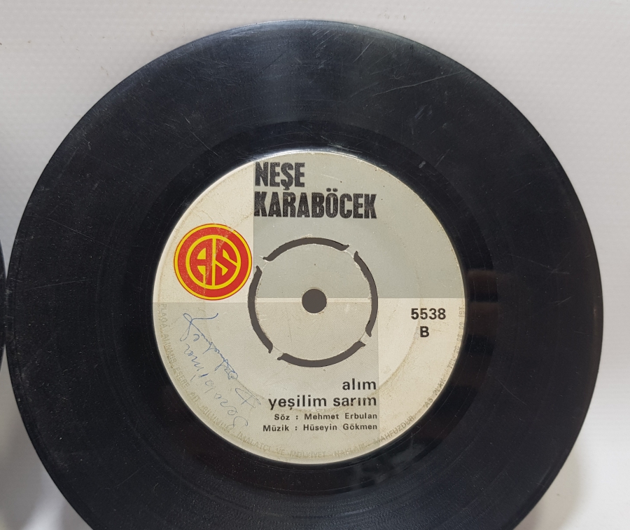 İKİ ADET ANTİKA 45LİK PLAK