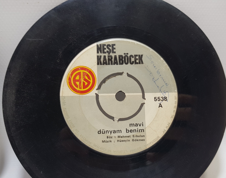 İKİ ADET ANTİKA 45LİK PLAK