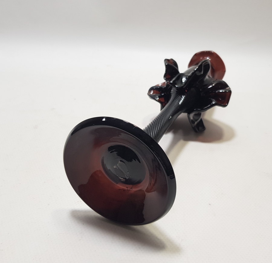 ÜFLEME CAMDAN MAMUL KOPARMA İŞÇİLİKLİ ANTİKA MURANO ŞAMDAN