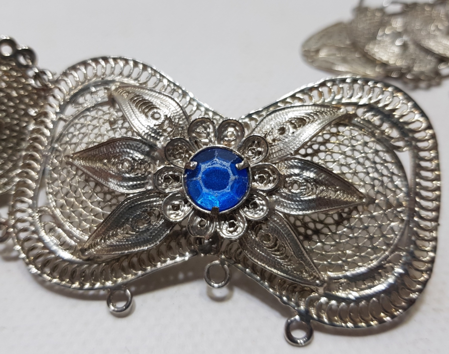 GÜMÜŞ KAPLAMA ANTİKA GELİN KEMERİ