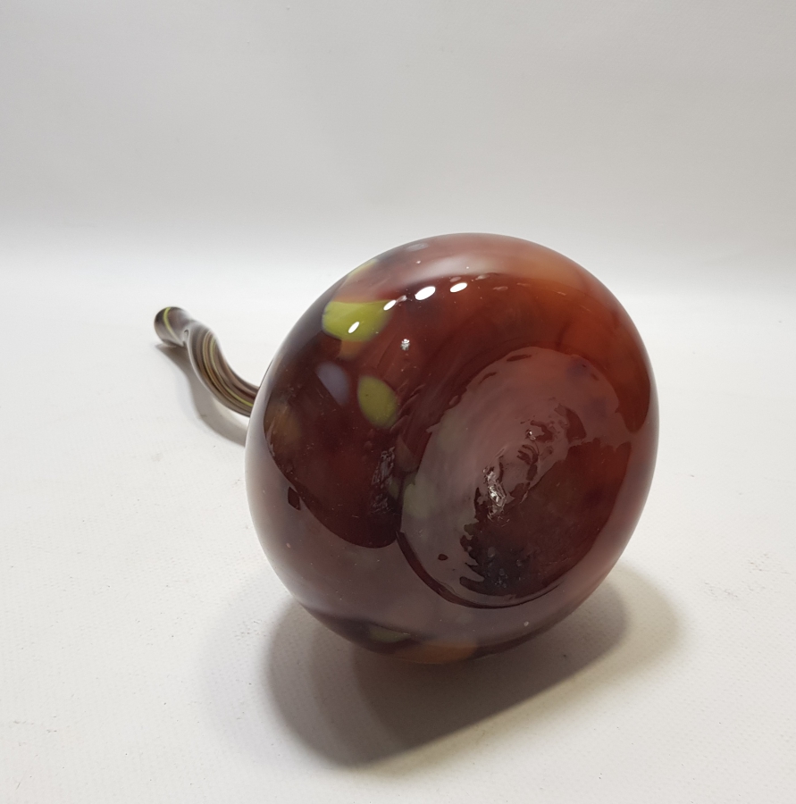 ÜFLEME CAMDAN MAMUL KOPARMA İŞÇİLİKLİ ANTİKA BÜYÜK BOY MURANO KARANFİLLİK