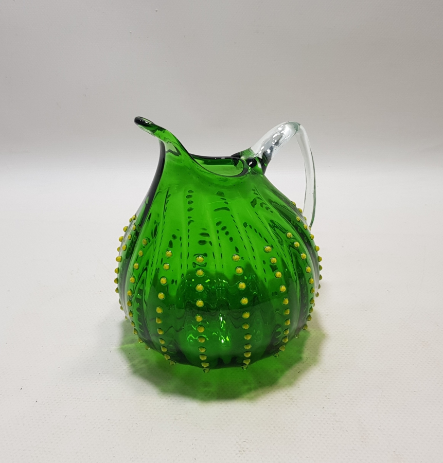 ANTİKA ÜFLEME CAMDAN MAMUL MURANO SÜRAHİ