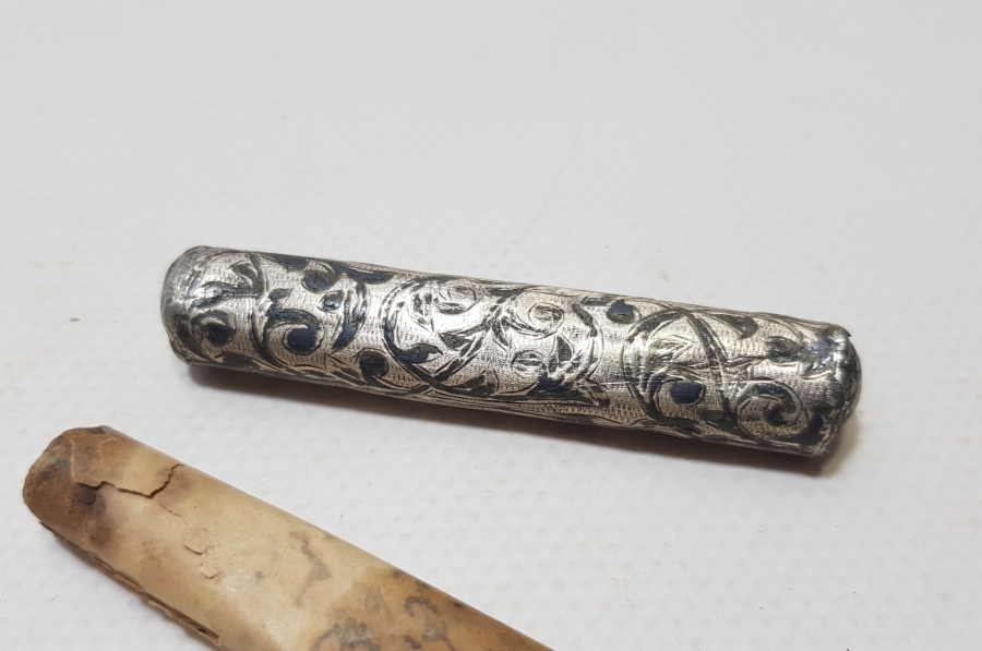 ORİJİNAL SAVATLI GÜMÜŞ KABINDA EL YAZMA HAMAYIL