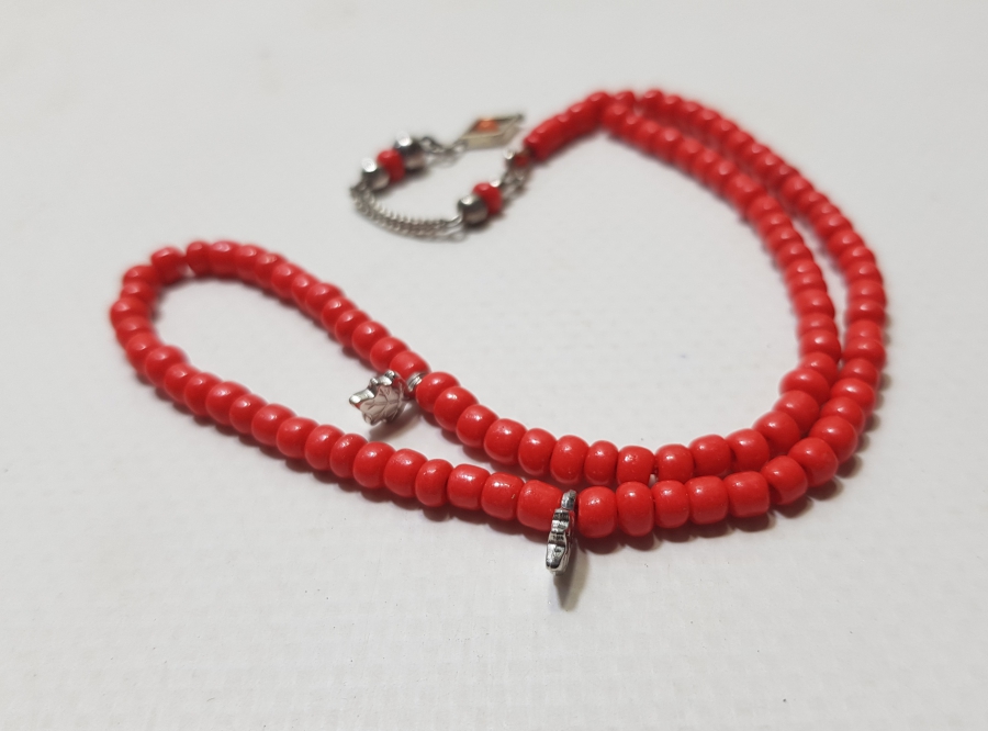 MERCAN TAŞINDAN MAMUL ANTİKA NAMAZ TESPİHİ