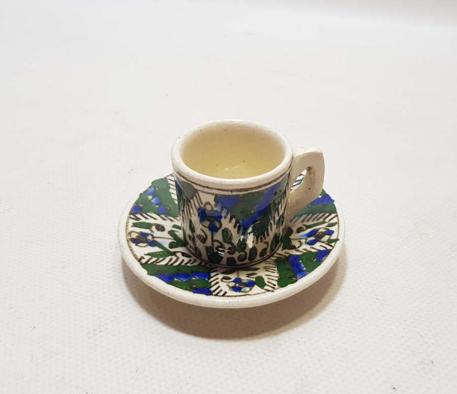 OSMANLI DÖNEMİ KÜTAHYA İŞİ KAHVE FİNCANI