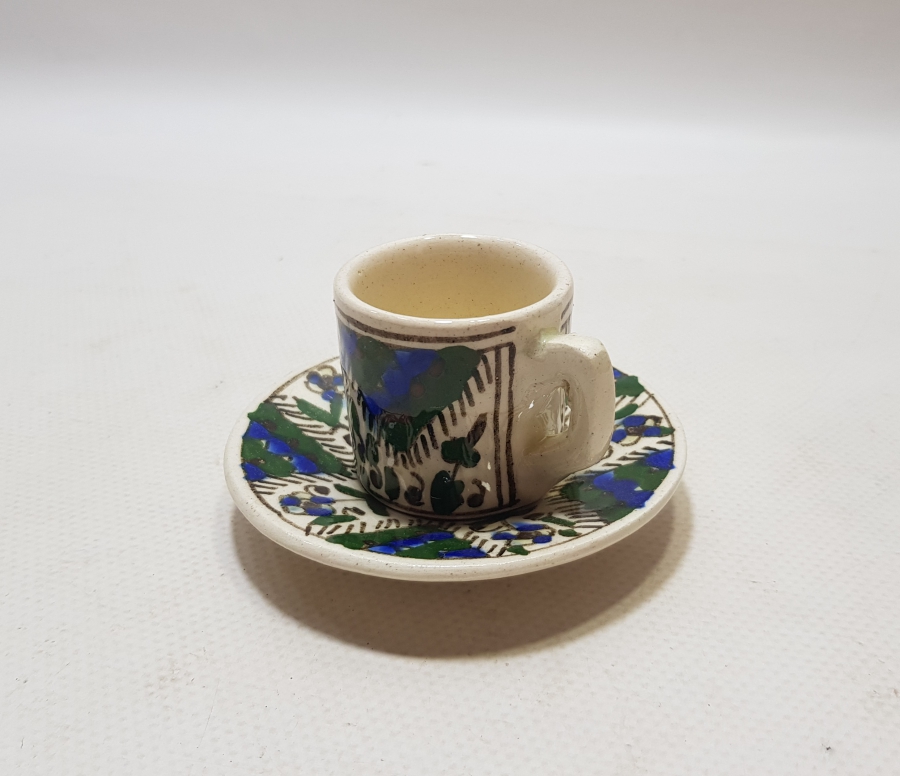 OSMANLI DÖNEMİ KÜTAHYA İŞİ KAHVE FİNCANI